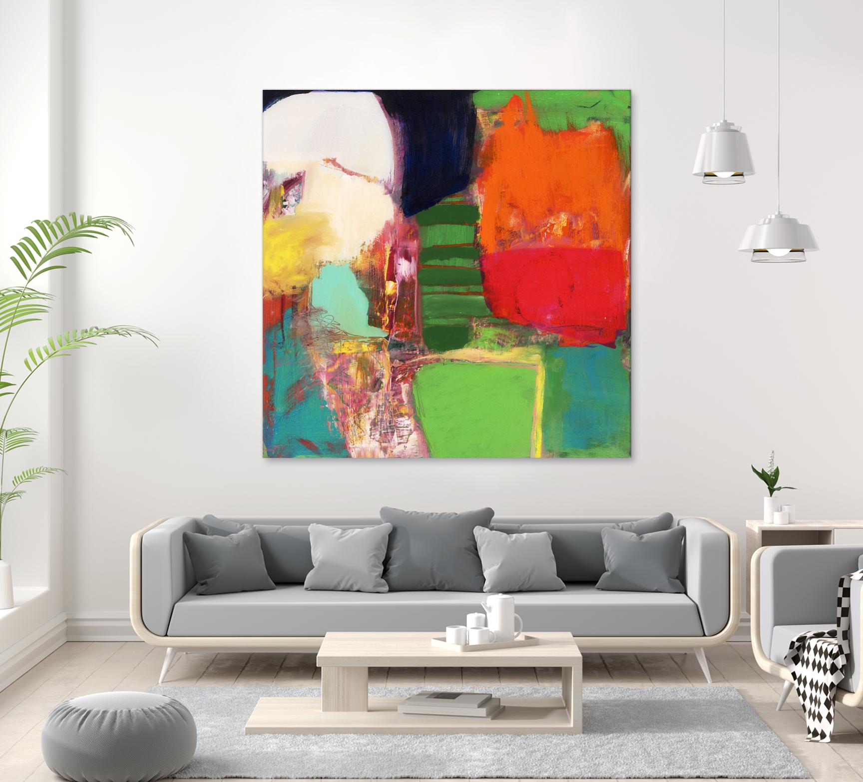 Heart Chambers by Jodi Fuchs on GIANT ART - green abstract