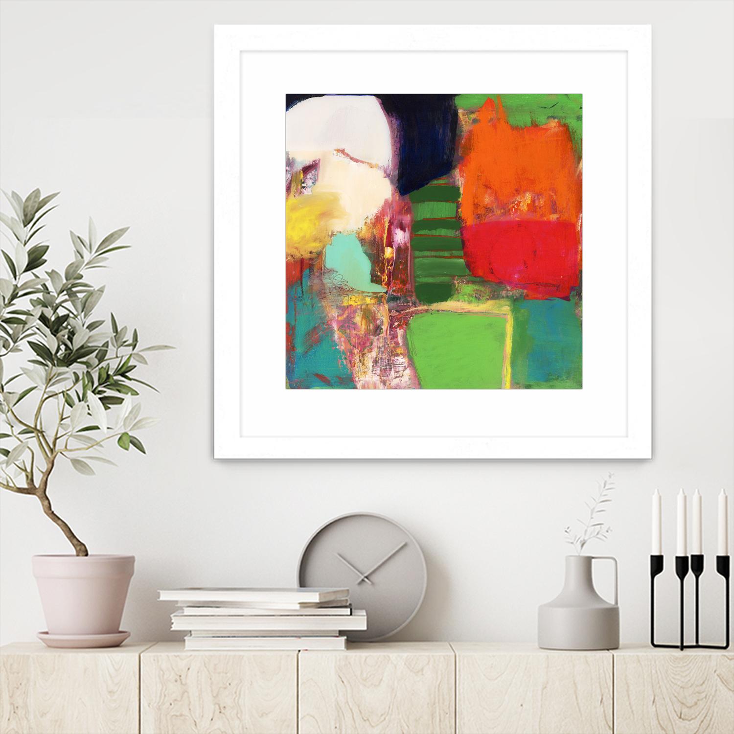 Heart Chambers by Jodi Fuchs on GIANT ART - green abstract