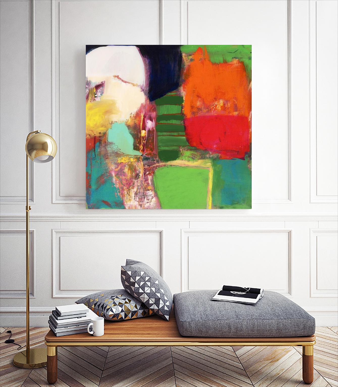 Heart Chambers by Jodi Fuchs on GIANT ART - green abstract