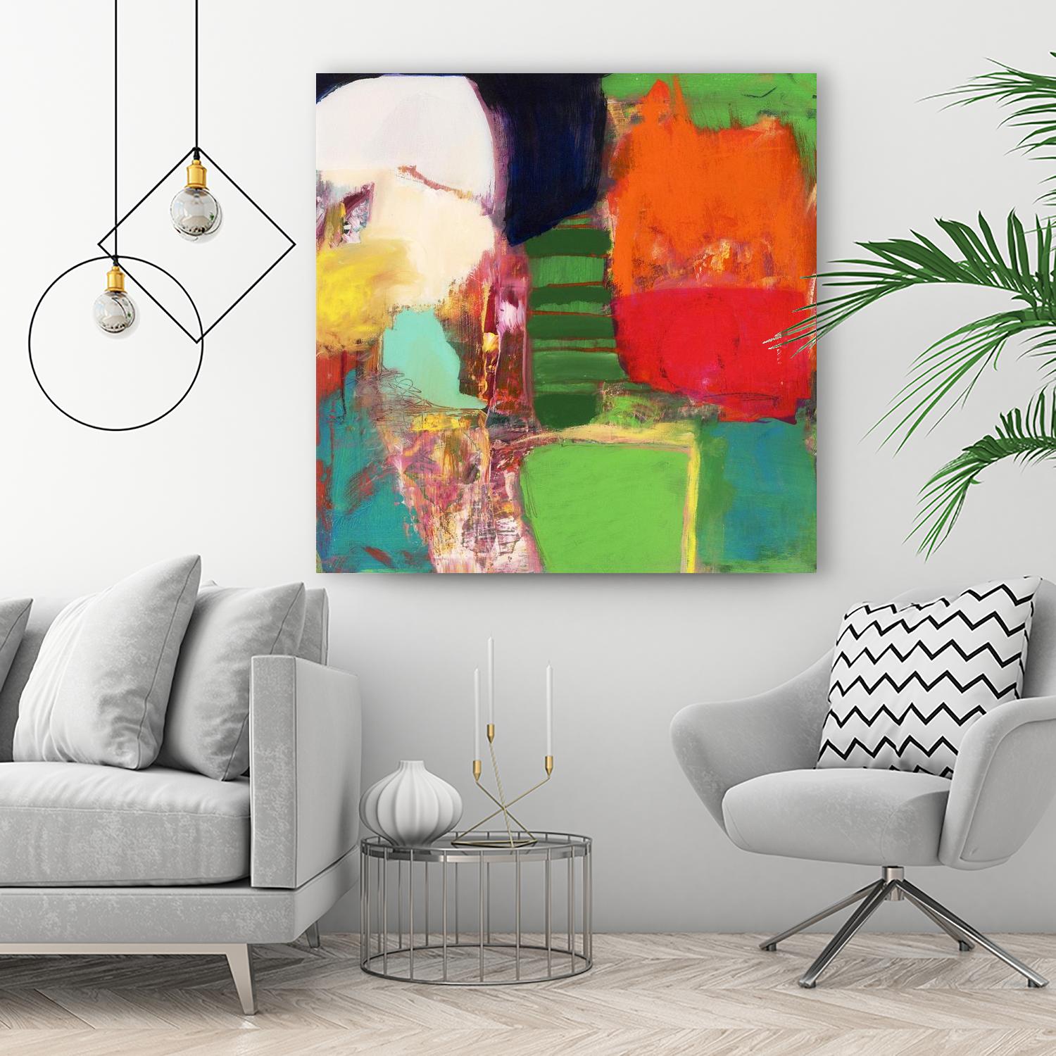 Heart Chambers by Jodi Fuchs on GIANT ART - green abstract