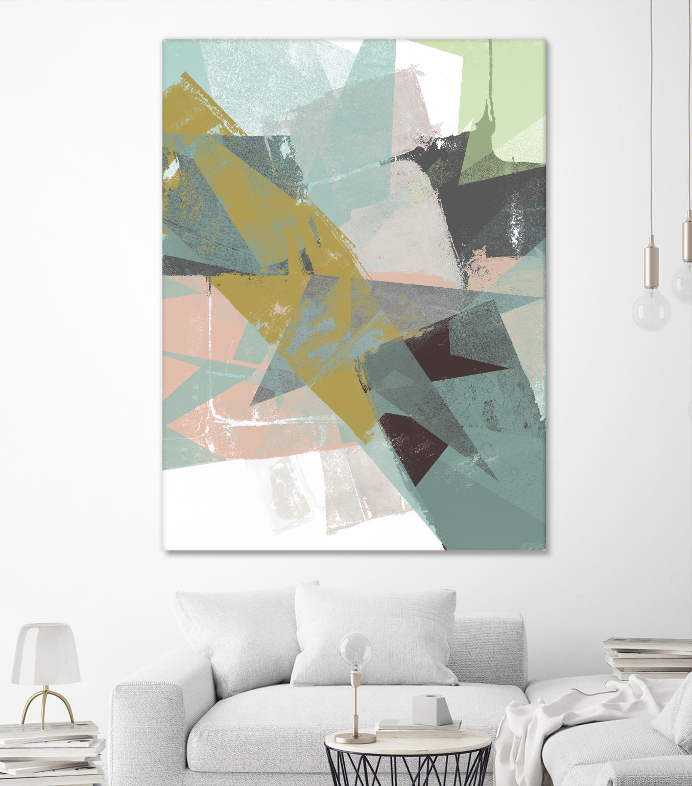 Color Patches I by Jennifer Goldberger on GIANT ART - green abstract
