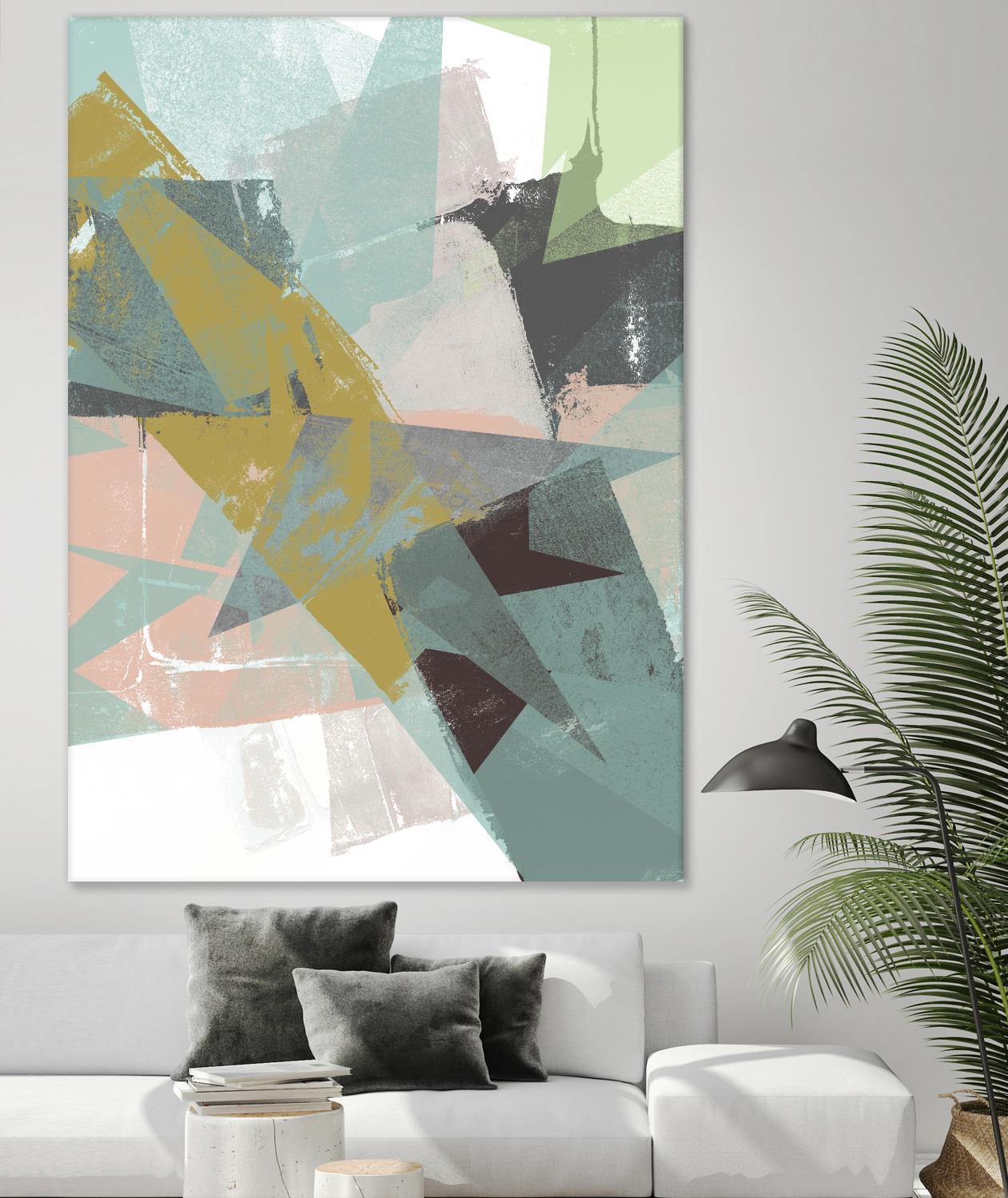 Color Patches I by Jennifer Goldberger on GIANT ART - green abstract