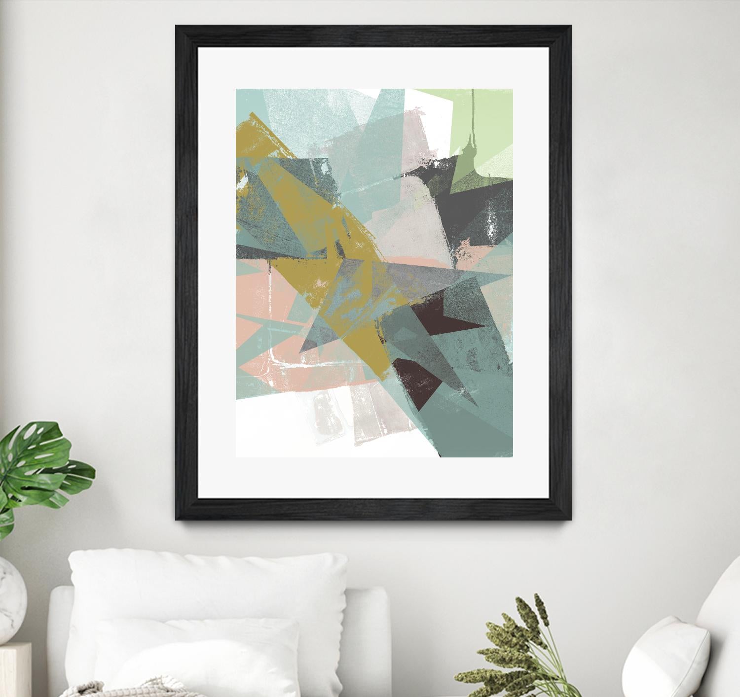 Color Patches I by Jennifer Goldberger on GIANT ART - green abstract