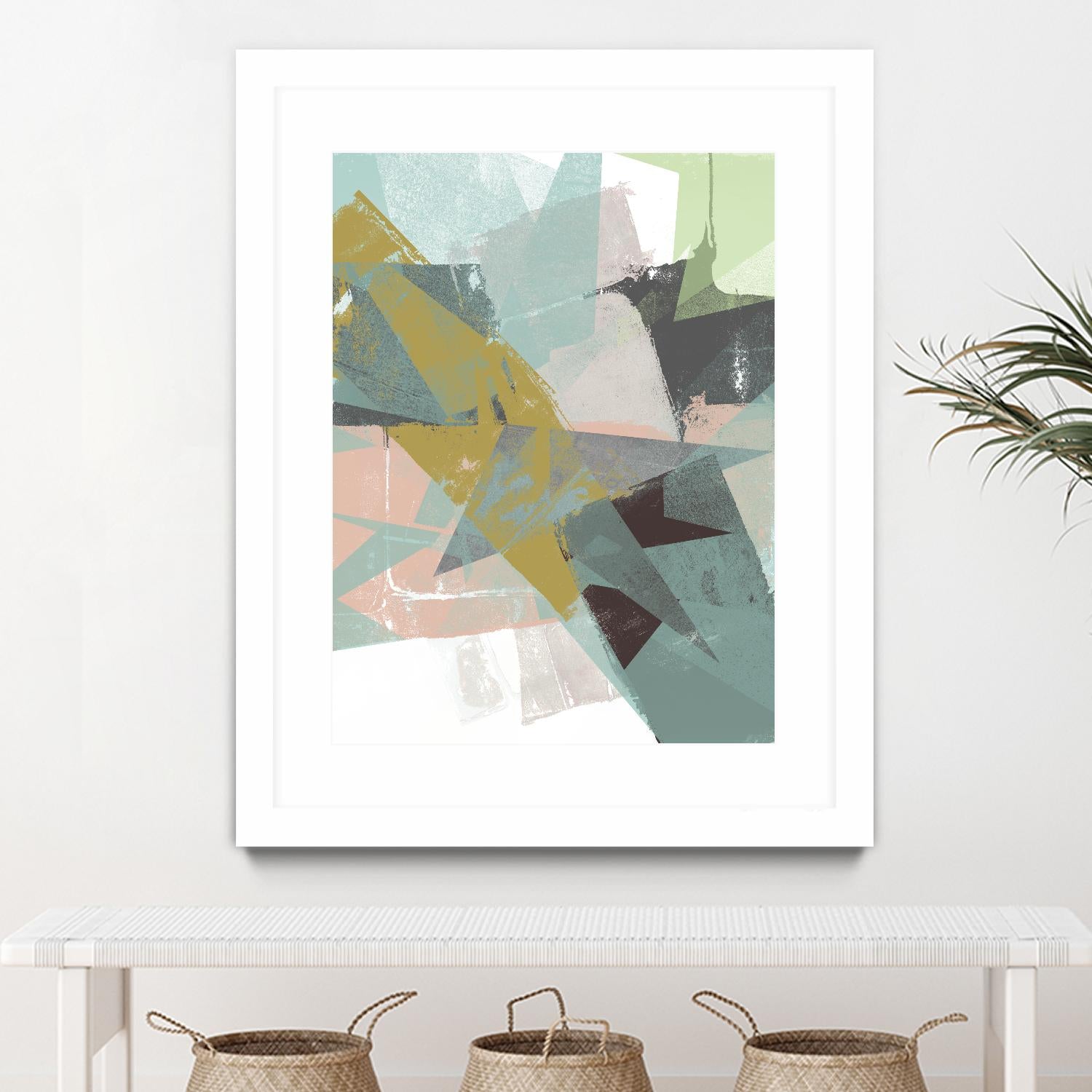 Color Patches I by Jennifer Goldberger on GIANT ART - green abstract
