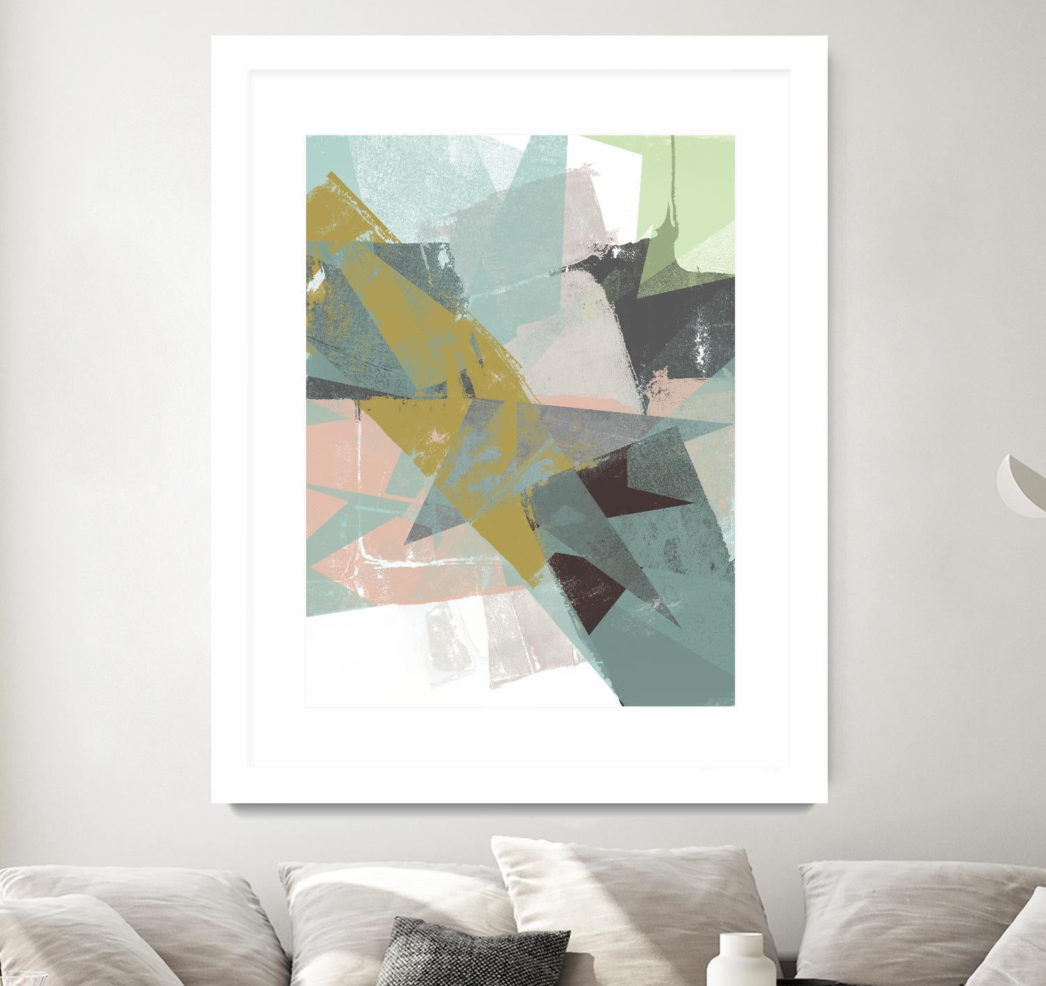 Color Patches I by Jennifer Goldberger on GIANT ART - green abstract