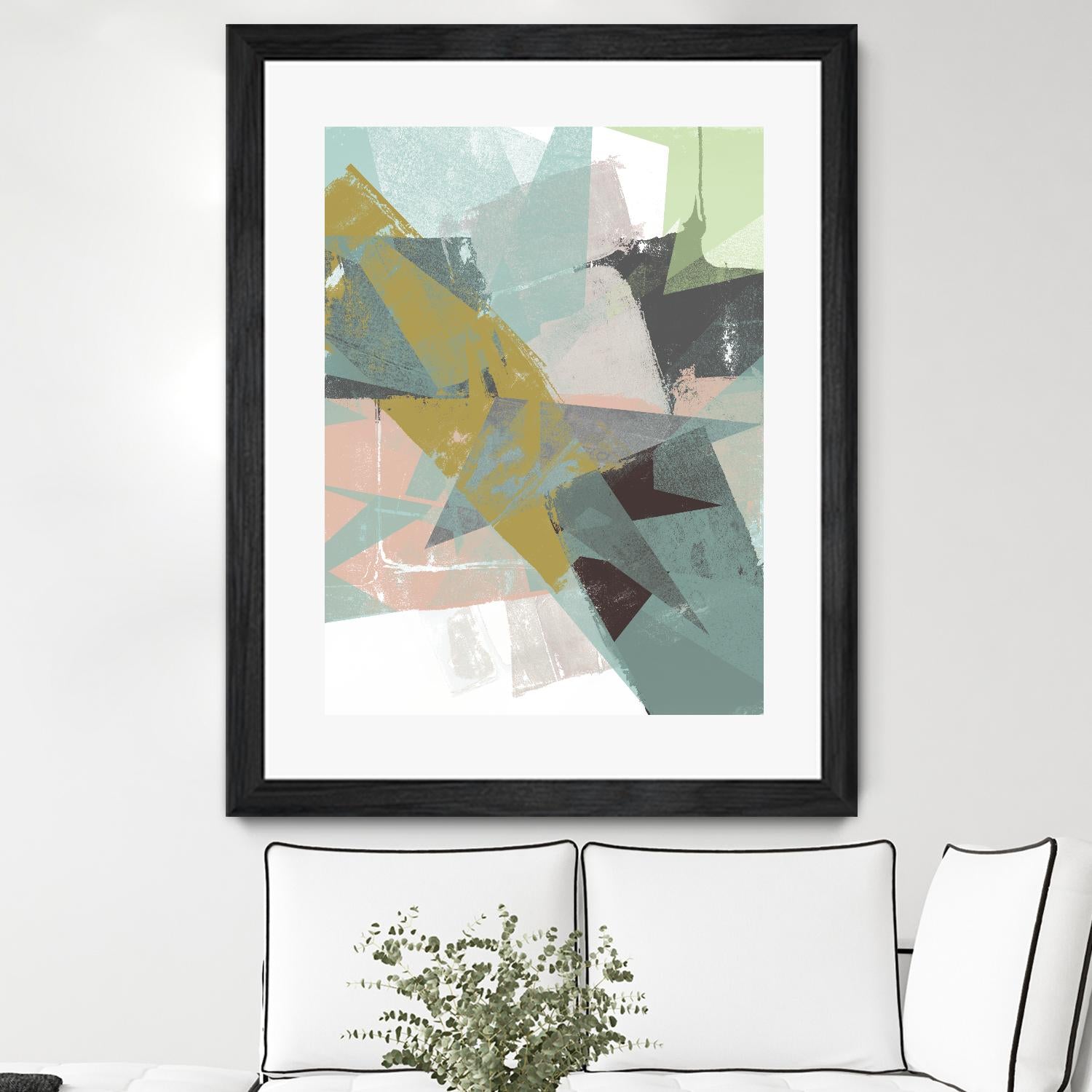 Color Patches I by Jennifer Goldberger on GIANT ART - green abstract