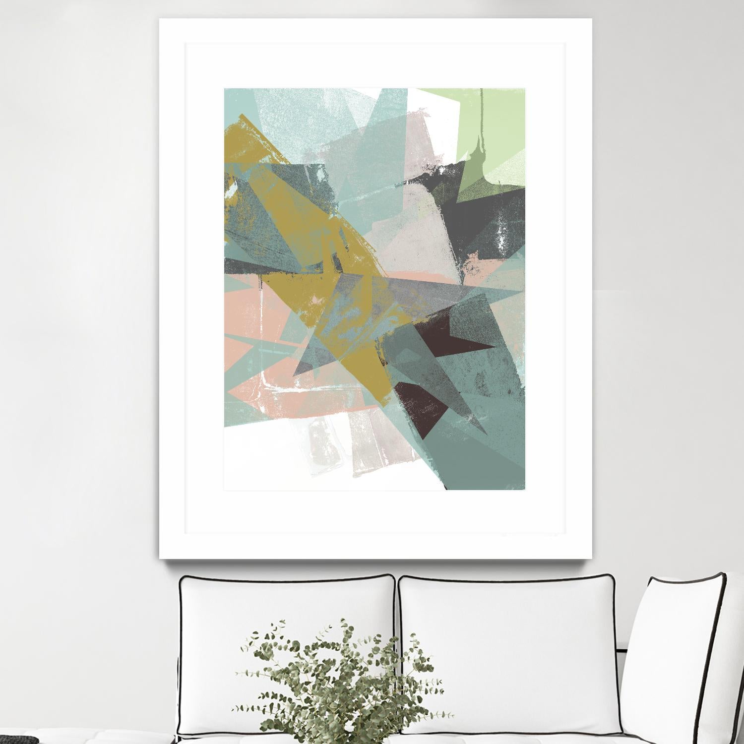 Color Patches I by Jennifer Goldberger on GIANT ART - green abstract
