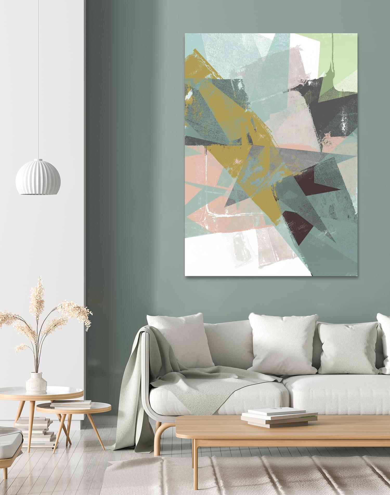 Color Patches I by Jennifer Goldberger on GIANT ART - green abstract