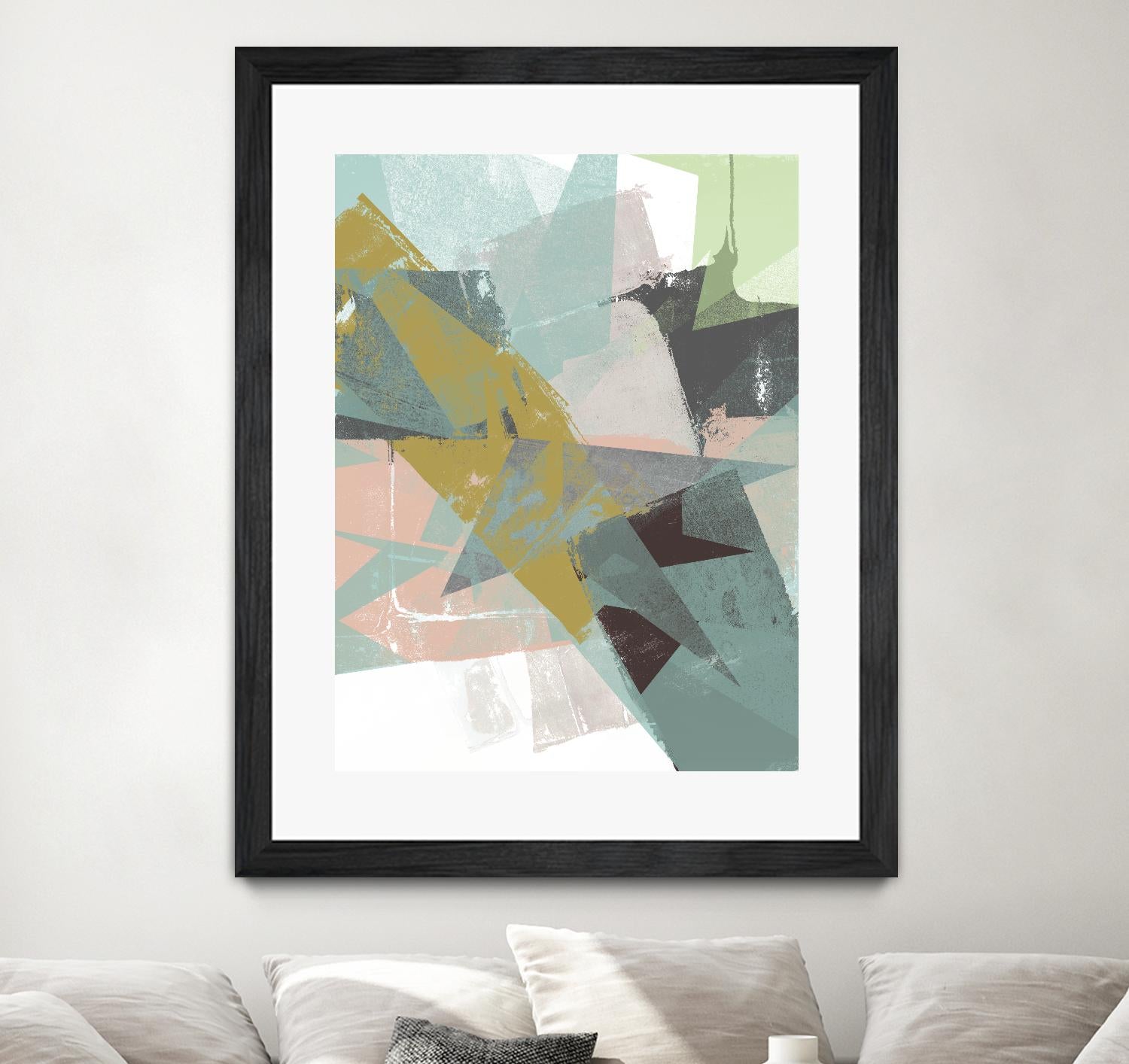 Color Patches I by Jennifer Goldberger on GIANT ART - green abstract