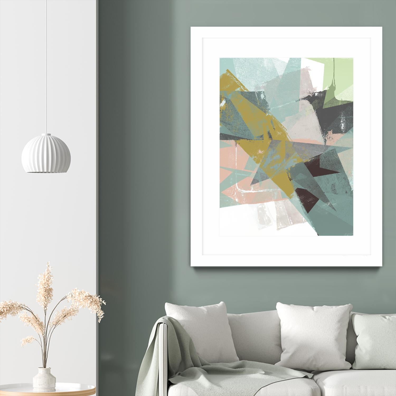 Color Patches I by Jennifer Goldberger on GIANT ART - green abstract