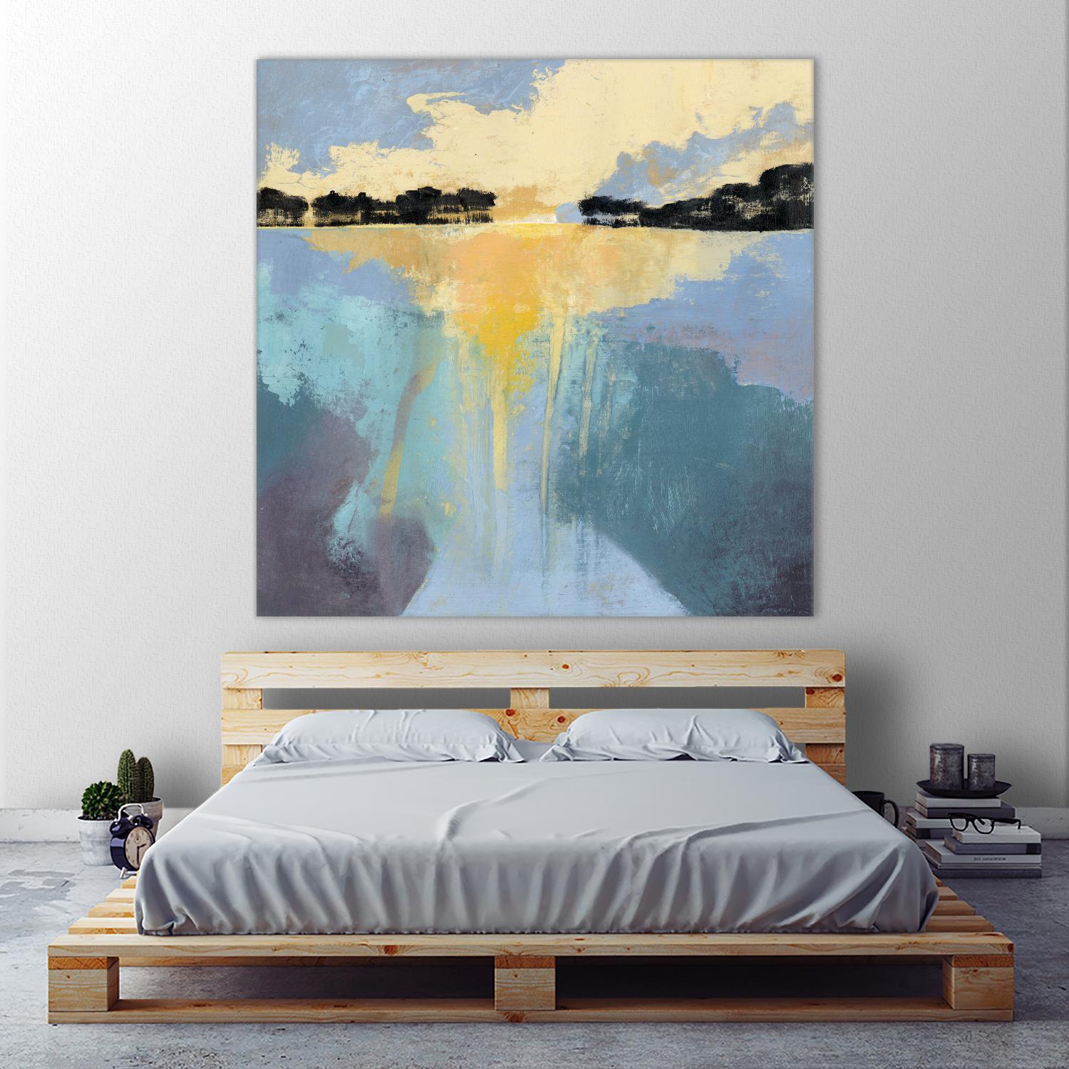 Back Bay Sun I by Grace Popp on GIANT ART - blue sea scene