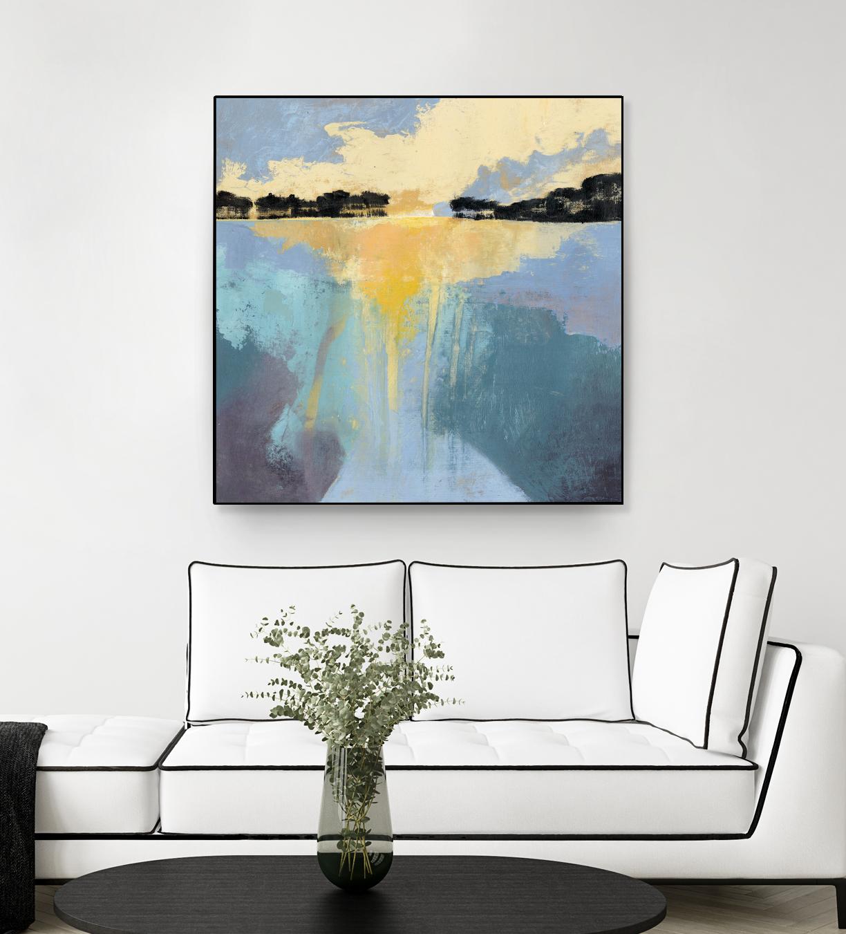 Back Bay Sun I by Grace Popp on GIANT ART - blue sea scene