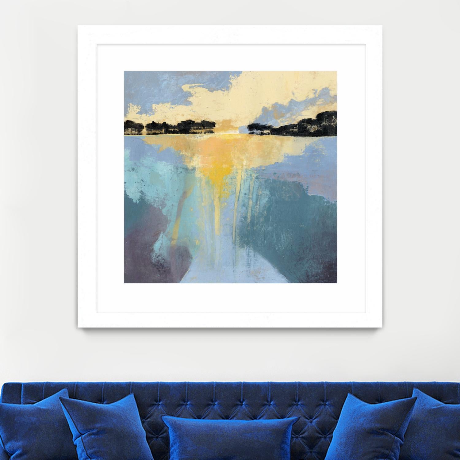 Back Bay Sun I by Grace Popp on GIANT ART - blue sea scene