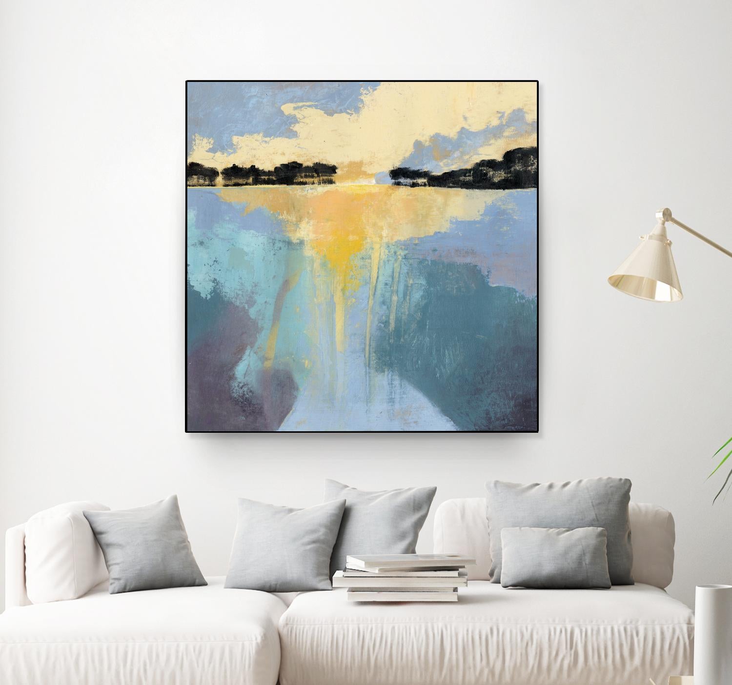 Back Bay Sun I by Grace Popp on GIANT ART - blue sea scene