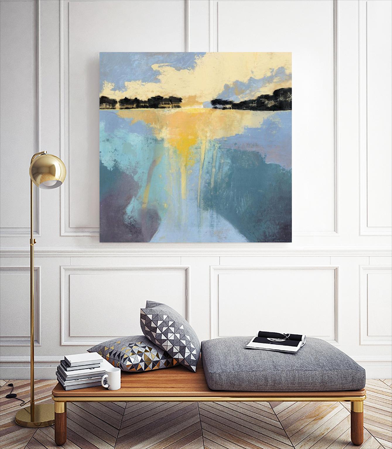 Back Bay Sun I by Grace Popp on GIANT ART - blue sea scene