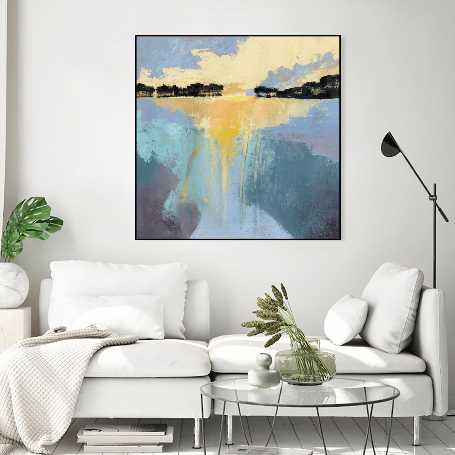 Back Bay Sun I by Grace Popp on GIANT ART - blue sea scene