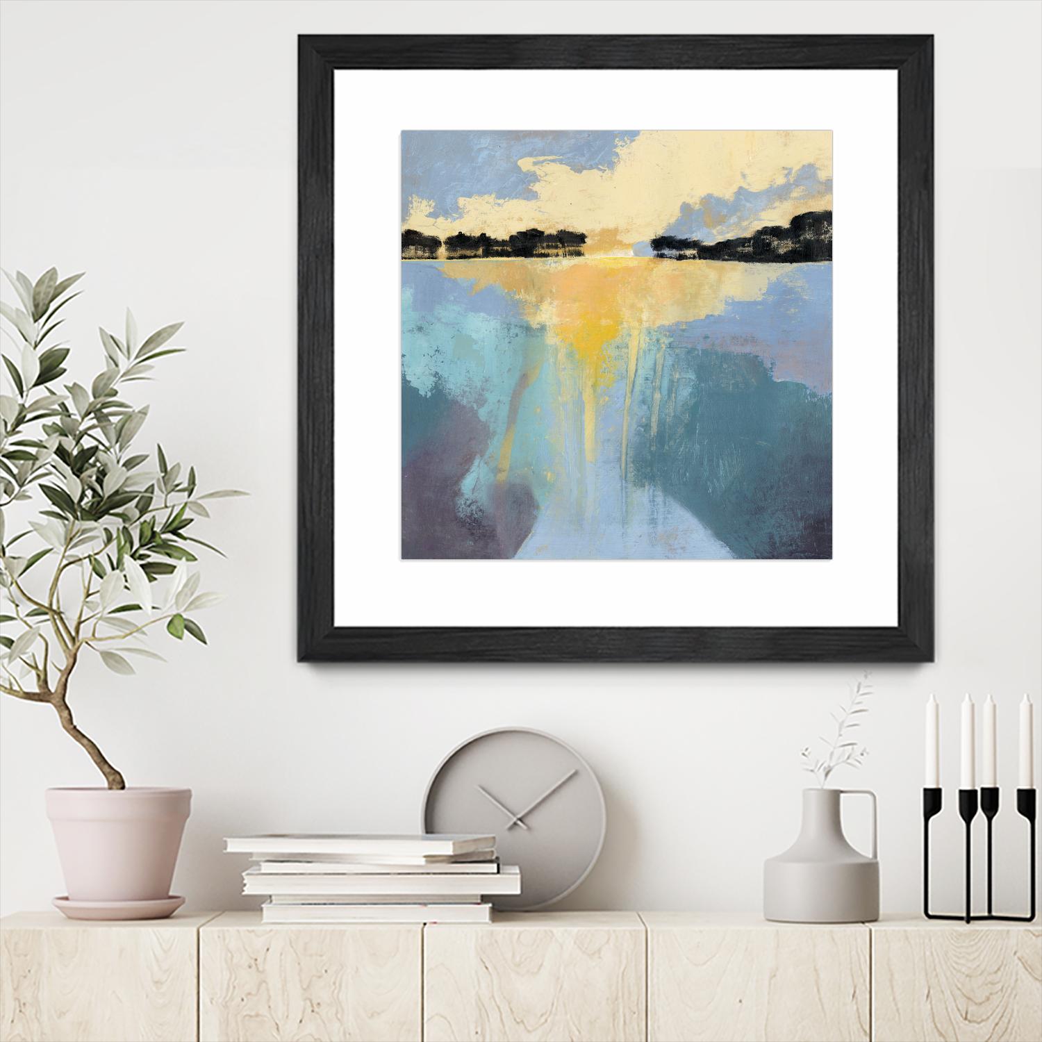 Back Bay Sun I by Grace Popp on GIANT ART - blue sea scene