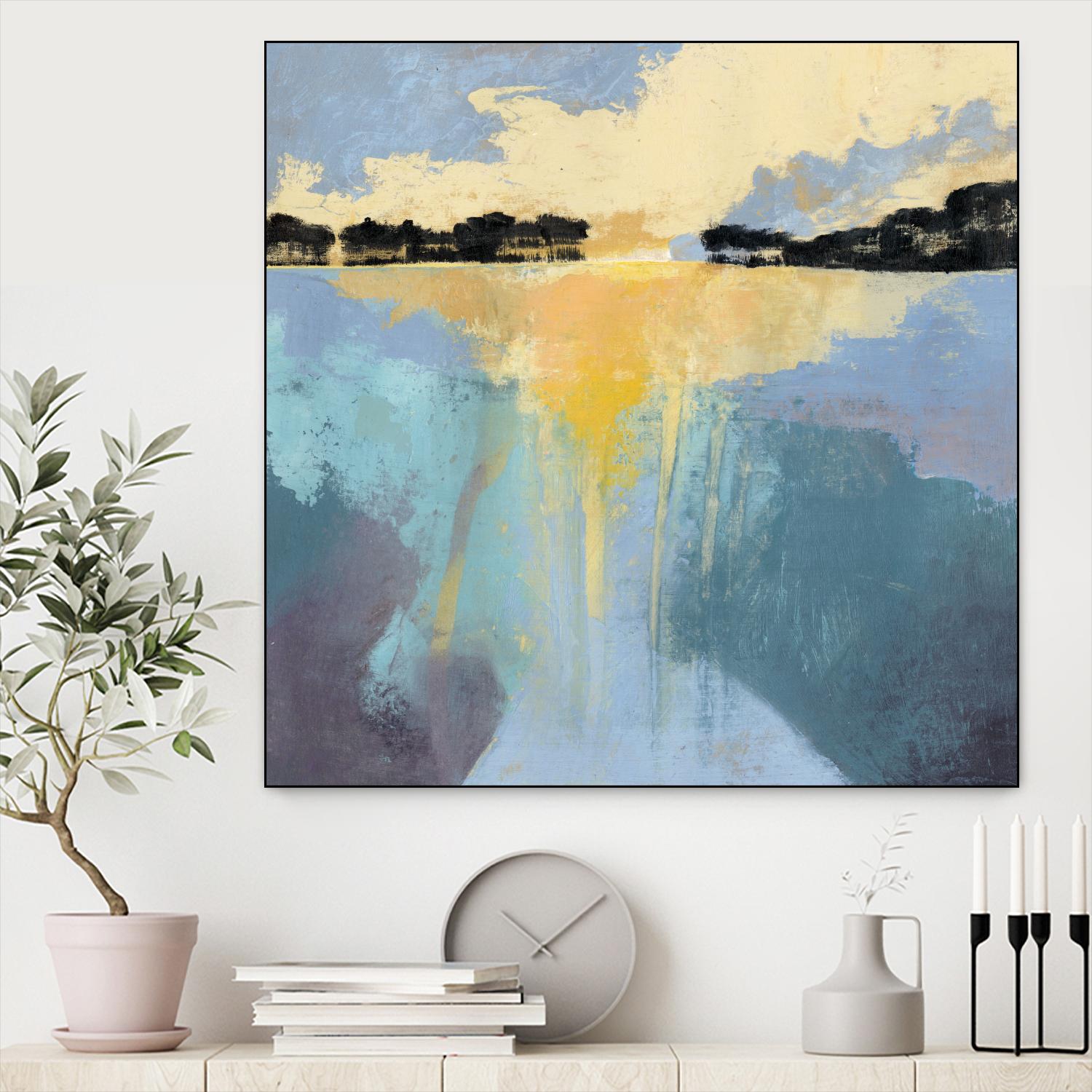 Back Bay Sun I by Grace Popp on GIANT ART - blue sea scene