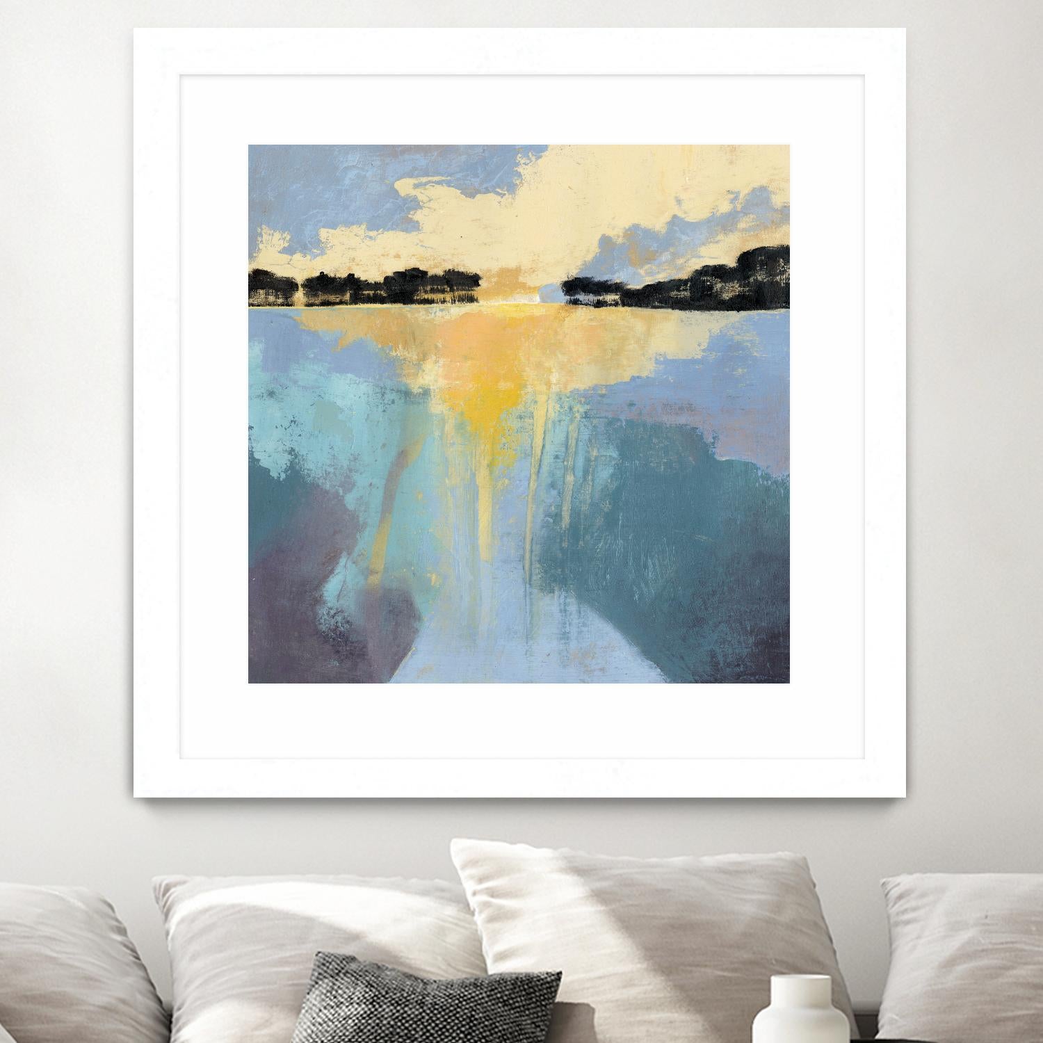 Back Bay Sun I by Grace Popp on GIANT ART - blue sea scene