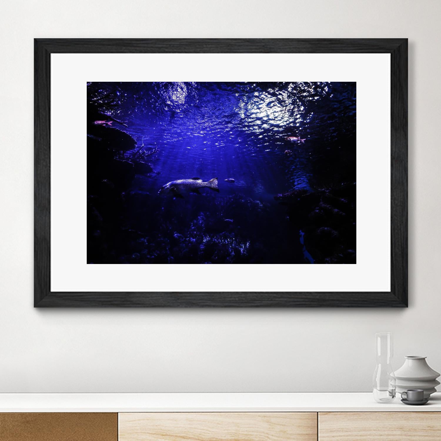 Dark Ocean by Pexels on GIANT ART - black sea scene