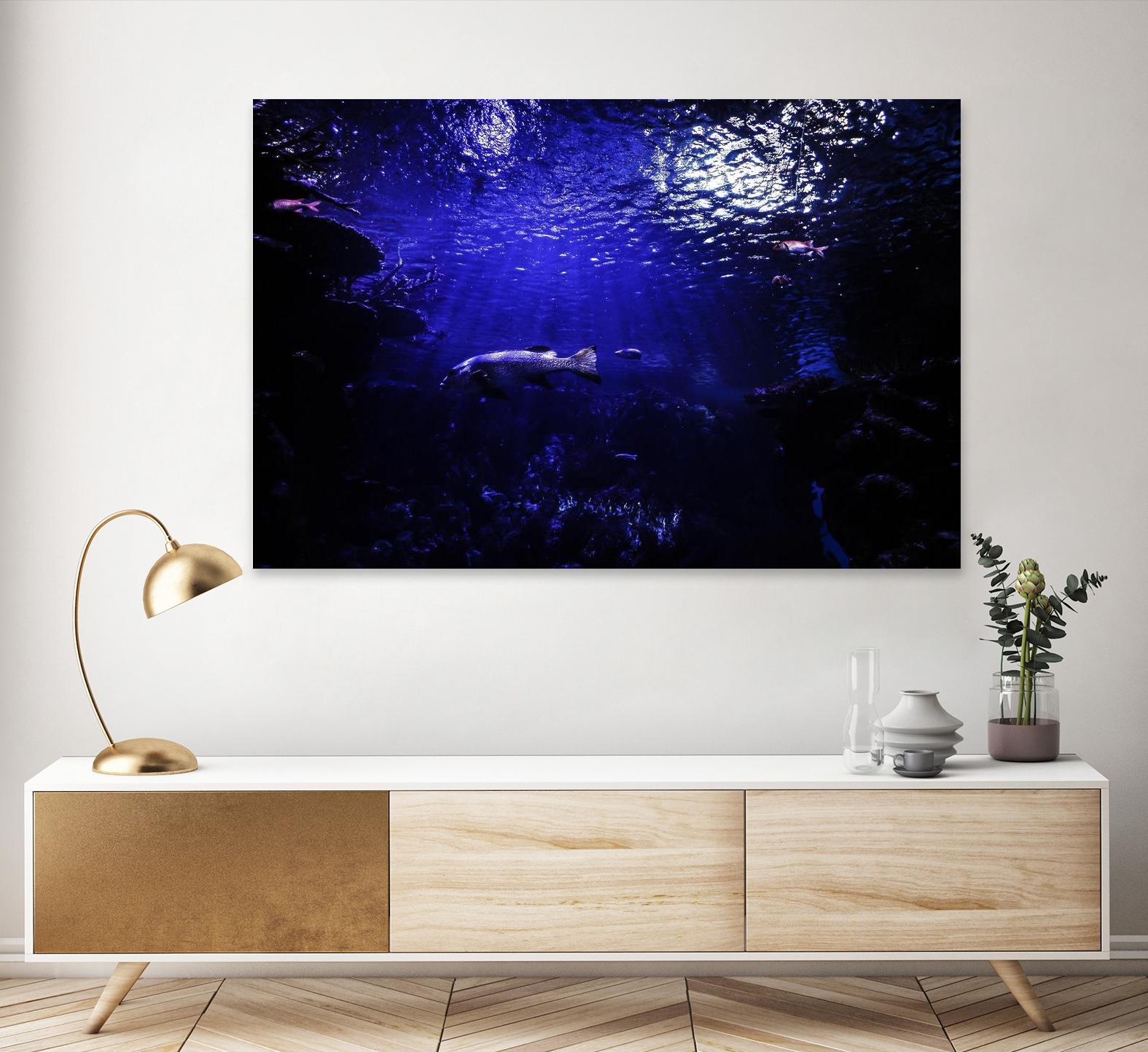 Dark Ocean by Pexels on GIANT ART - black sea scene