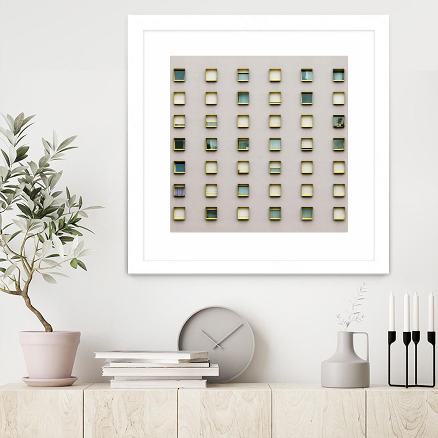 Windows II by Pexels on GIANT ART - yellow architectural