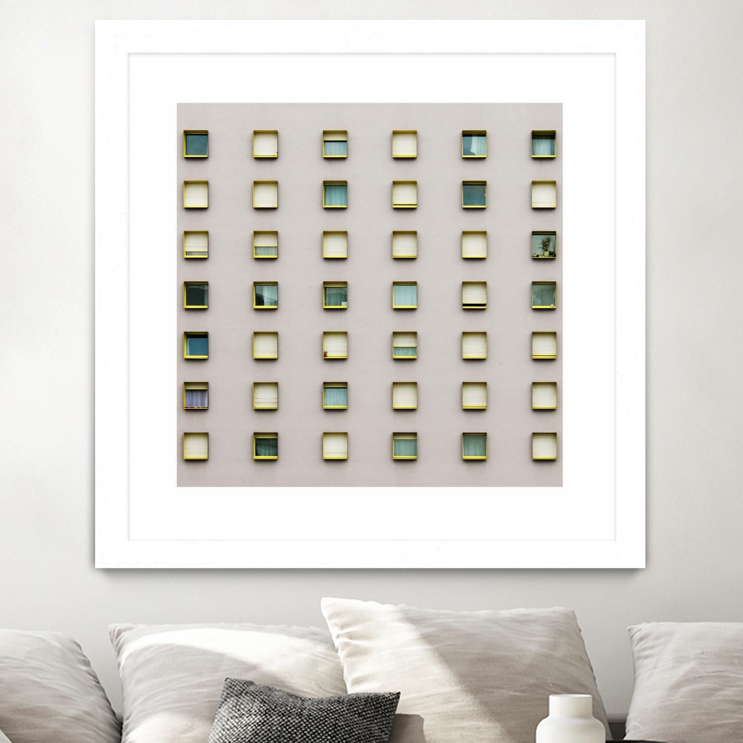 Windows II by Pexels on GIANT ART - yellow architectural