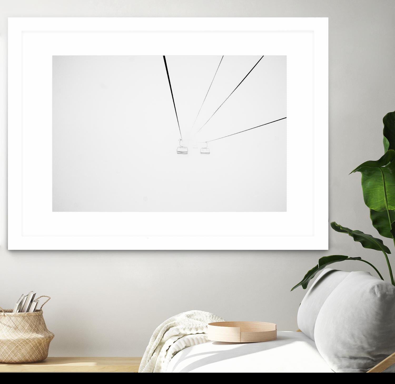 Chair Lift by Pexels on GIANT ART - white black and white