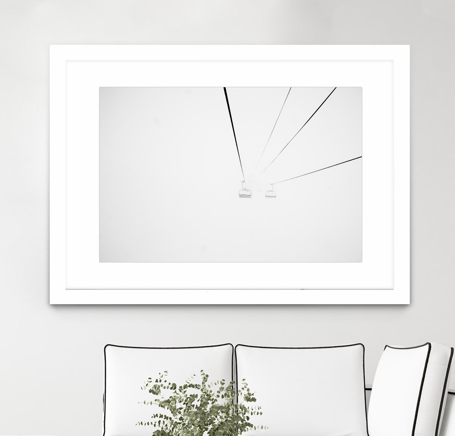 Chair Lift by Pexels on GIANT ART - white black and white