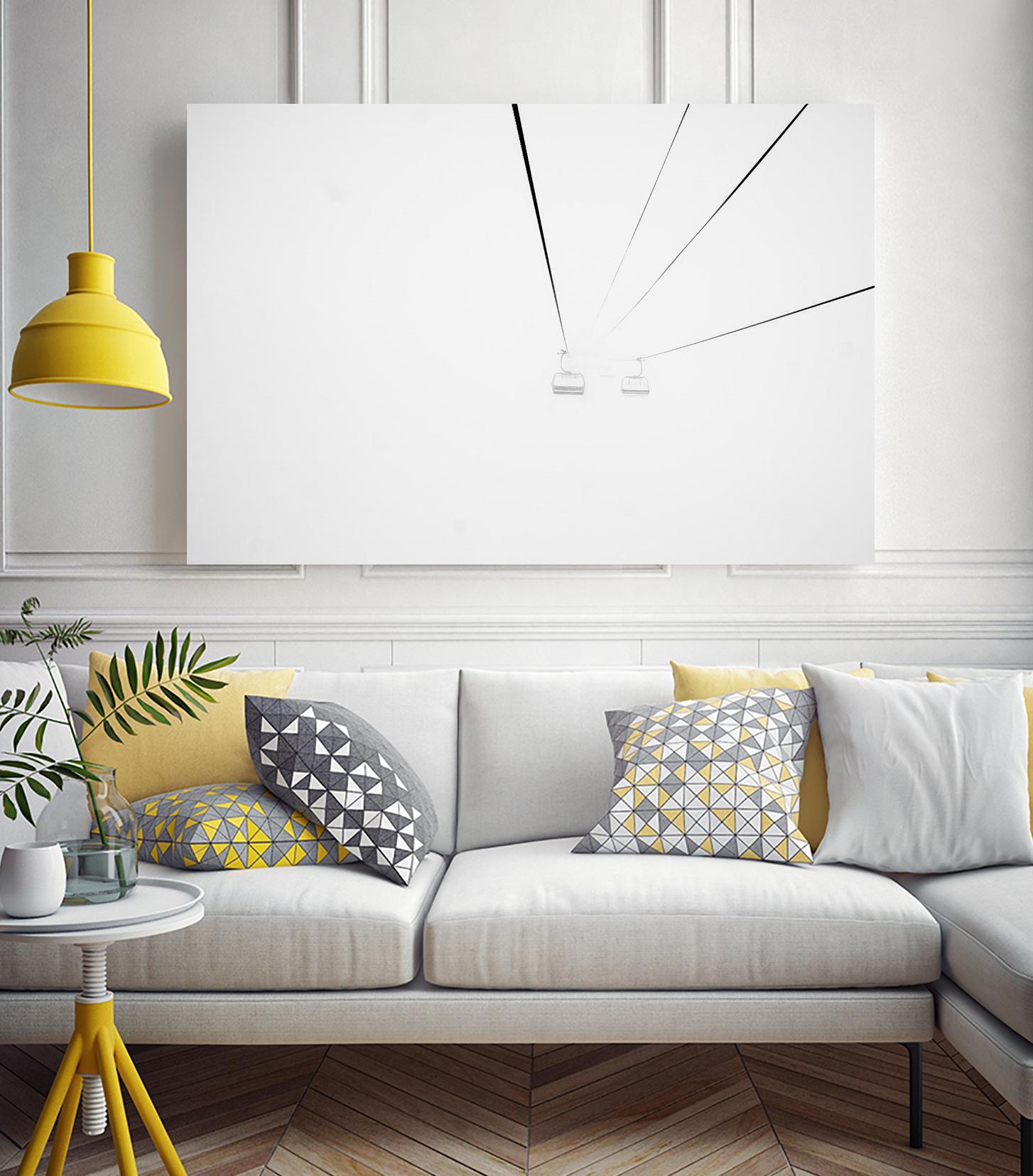 Chair Lift by Pexels on GIANT ART - white black and white