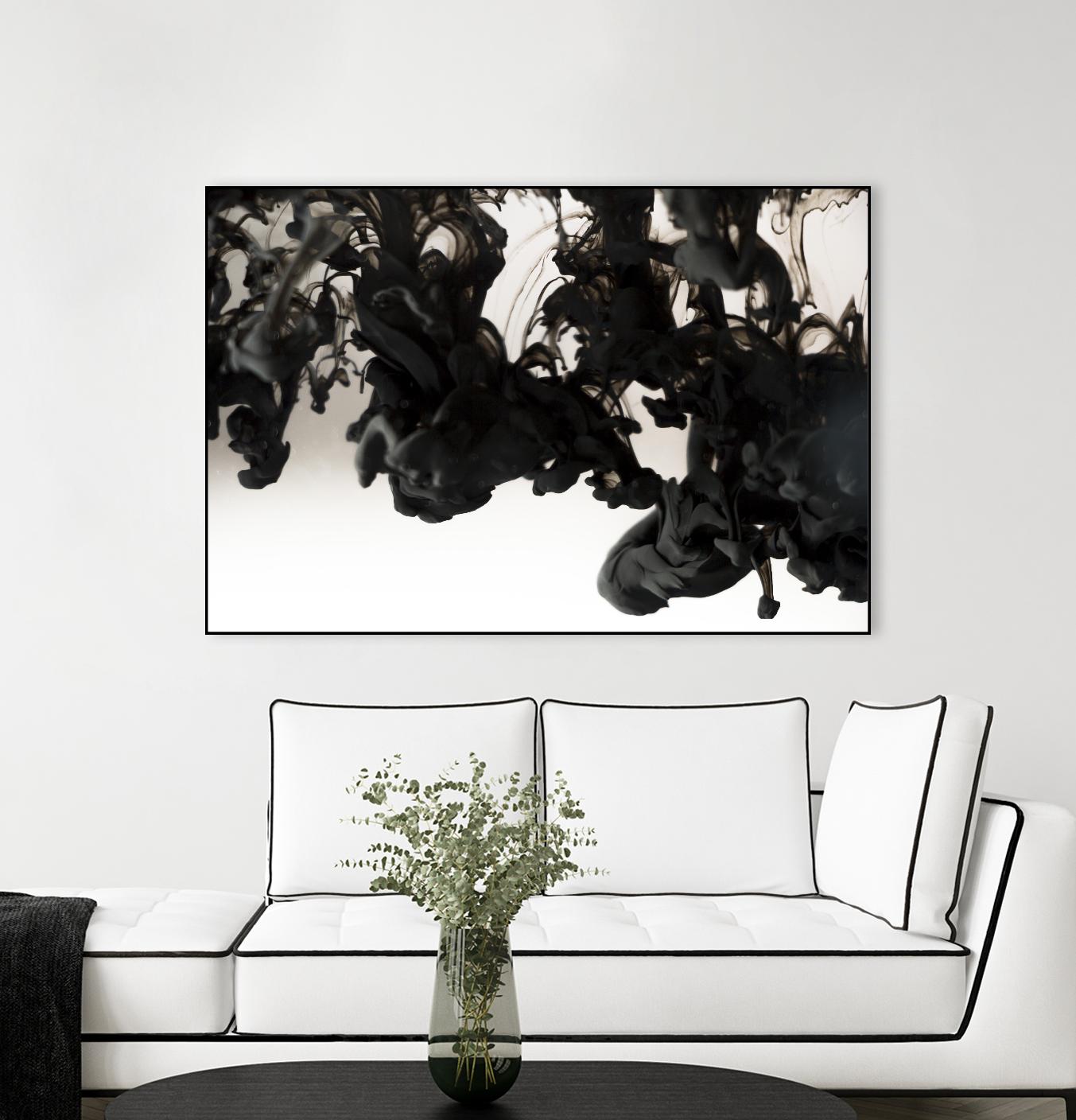 Black smoke by Pexels on GIANT ART - white abstract