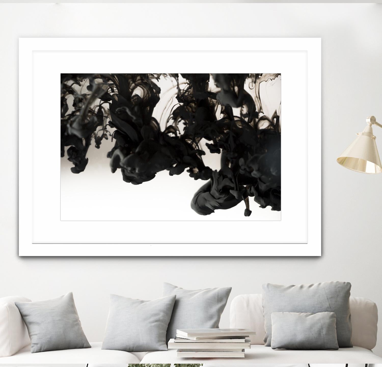 Black smoke by Pexels on GIANT ART - white abstract