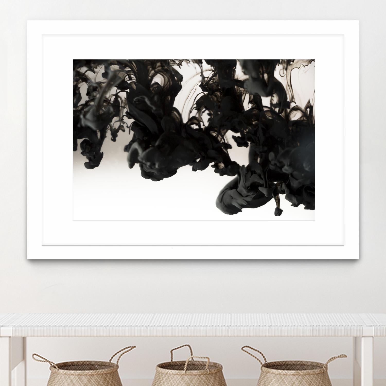 Black smoke by Pexels on GIANT ART - white abstract