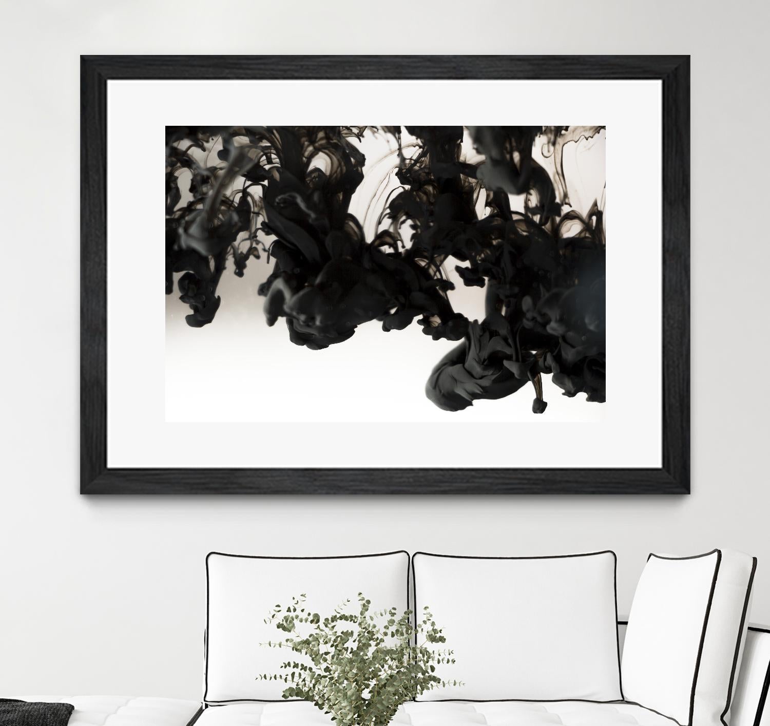 Black smoke by Pexels on GIANT ART - white abstract