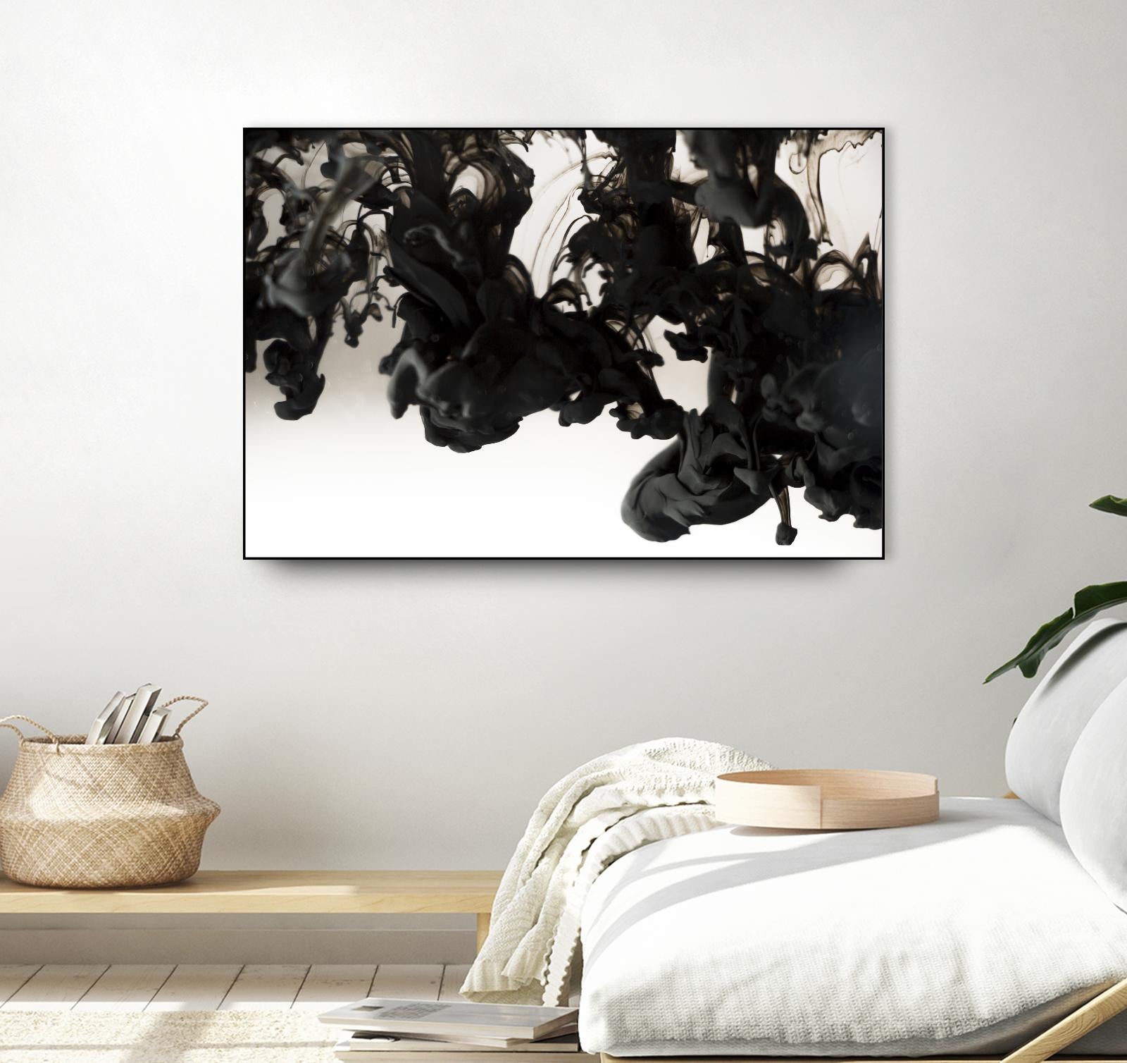 Black smoke by Pexels on GIANT ART - white abstract