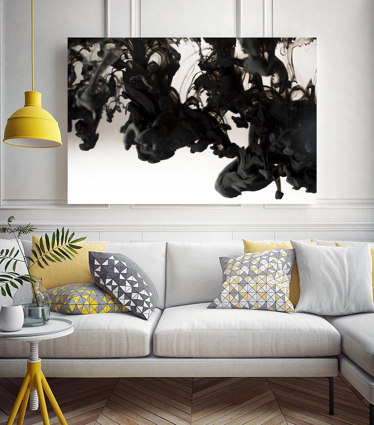 Black smoke by Pexels on GIANT ART - white abstract