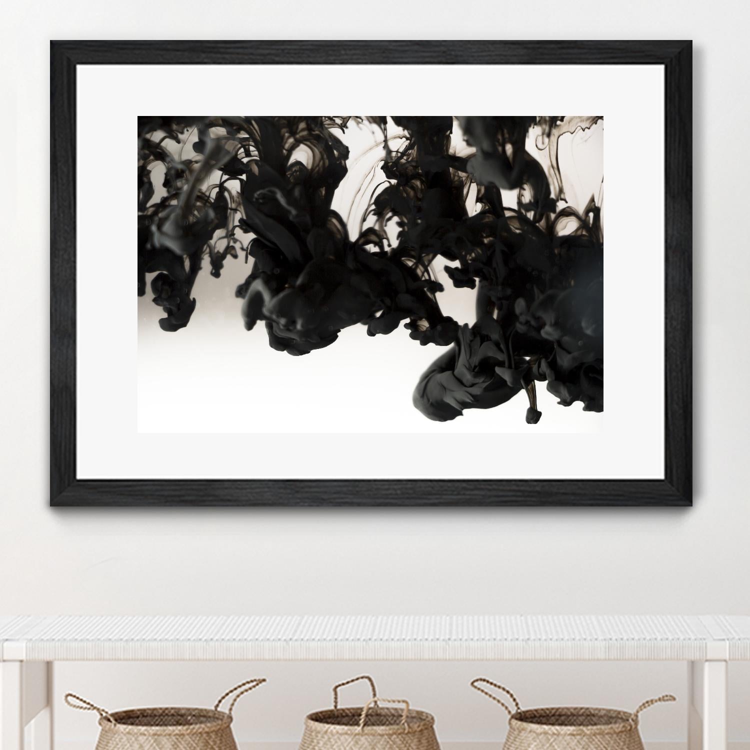 Black smoke by Pexels on GIANT ART - white abstract