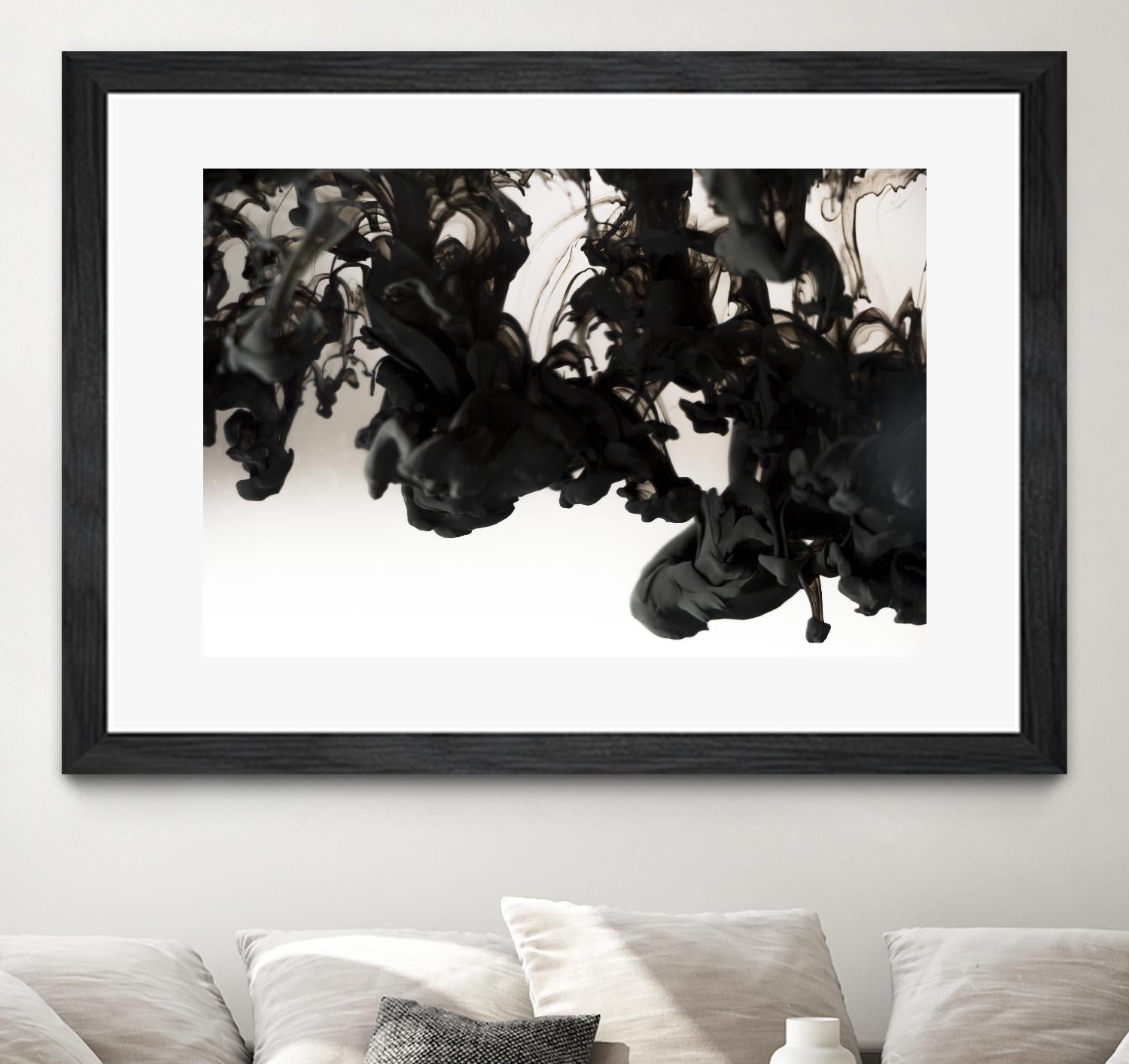 Black smoke by Pexels on GIANT ART - white abstract