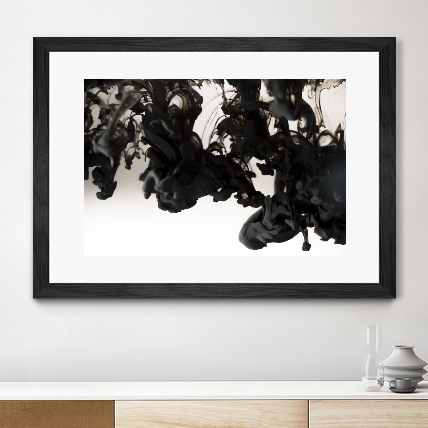 Black smoke by Pexels on GIANT ART - white abstract