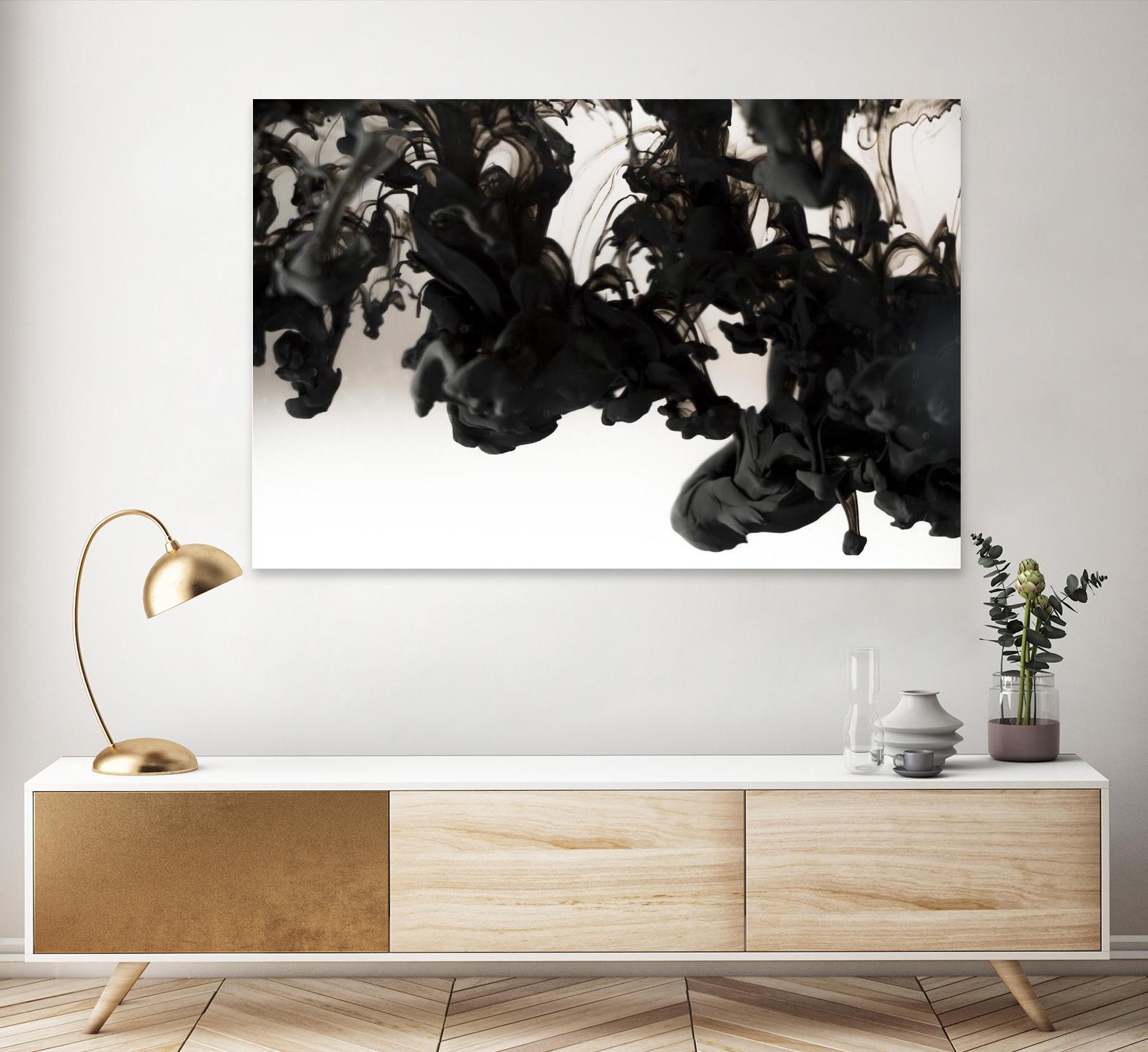 Black smoke by Pexels on GIANT ART - white abstract