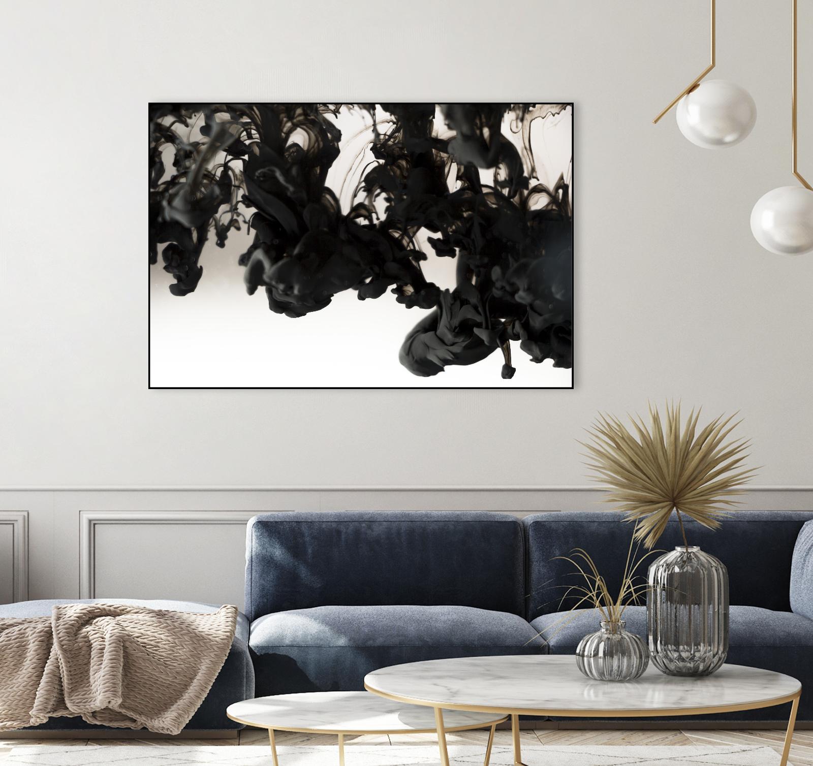 Black smoke by Pexels on GIANT ART - white abstract