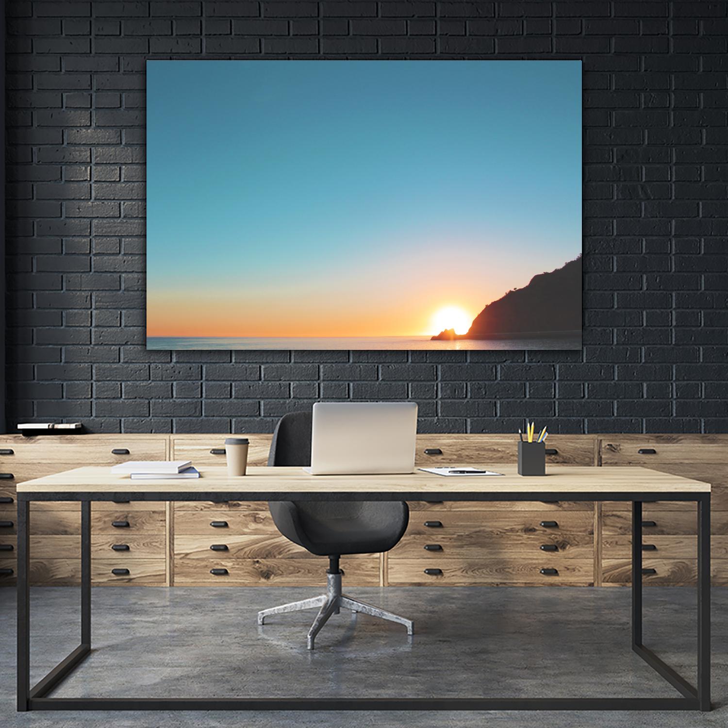 Sunset by Pexels on GIANT ART - blue sea scene