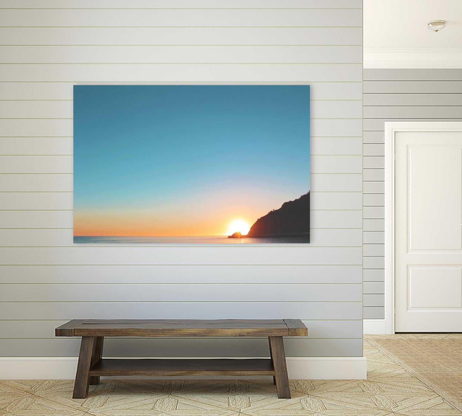 Sunset by Pexels on GIANT ART - blue sea scene