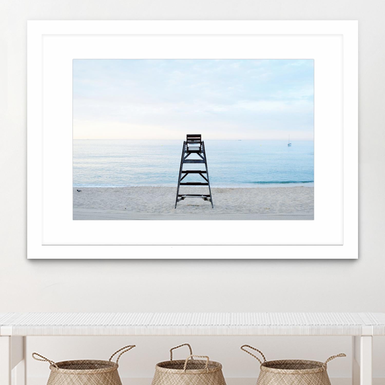 Off duty by Pexels on GIANT ART - white sea scene