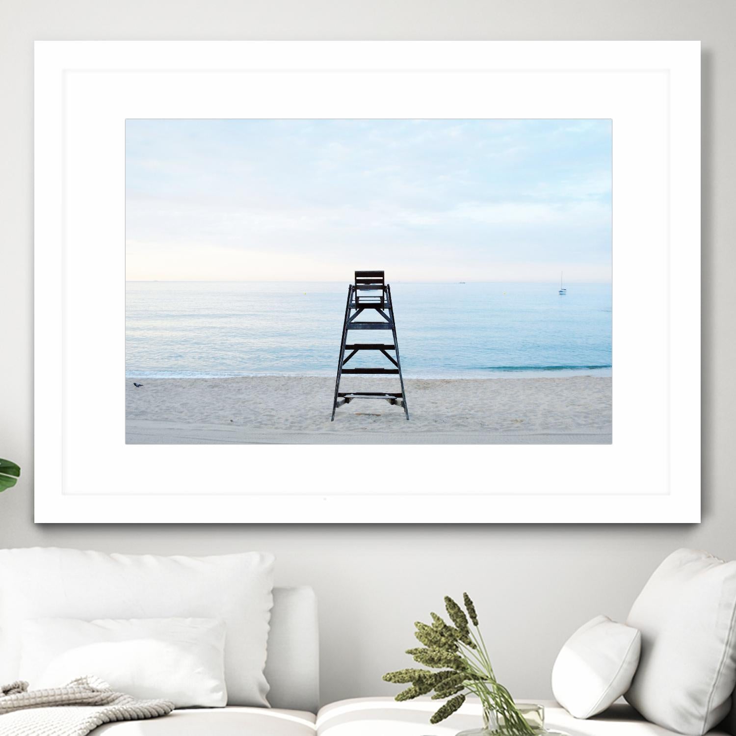 Off duty by Pexels on GIANT ART - white sea scene