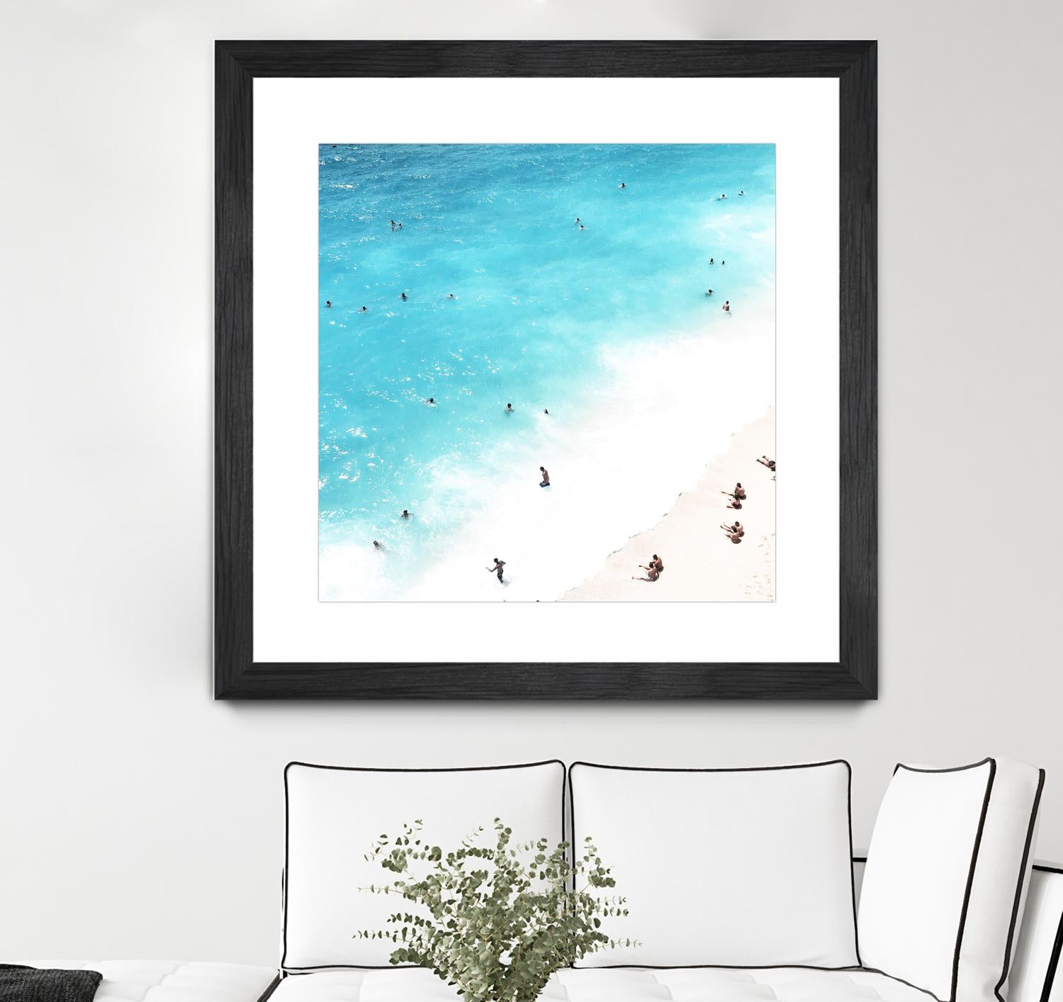 A day at the beach by Pexels on GIANT ART - blue sea scene