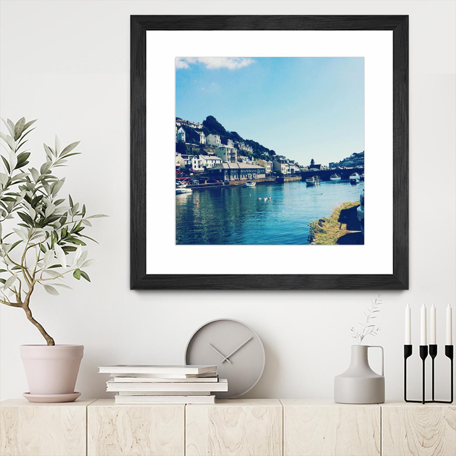 Ducks by Pexels on GIANT ART - blue city scene