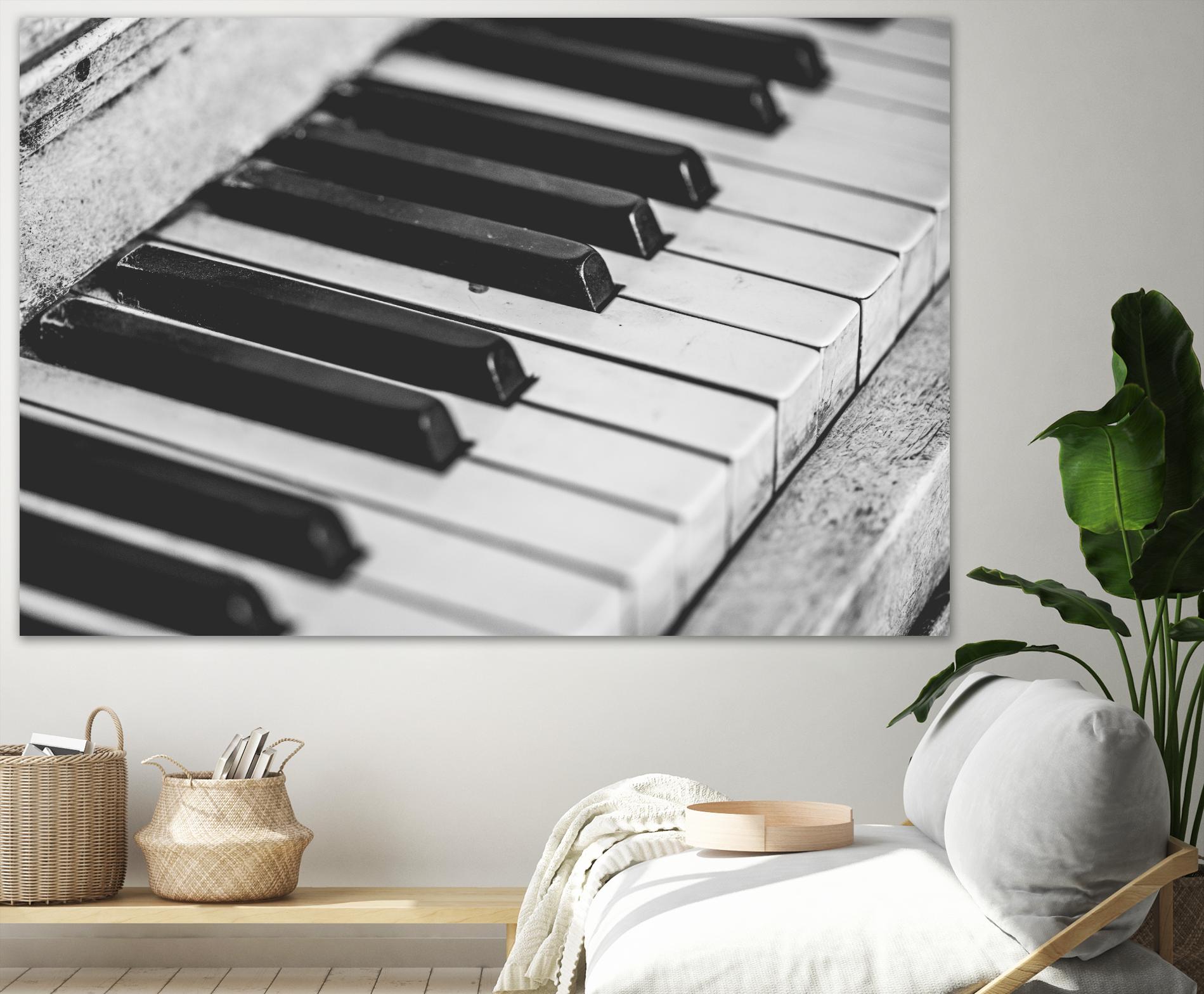 Vintage piano by Pexels on GIANT ART - white leisure