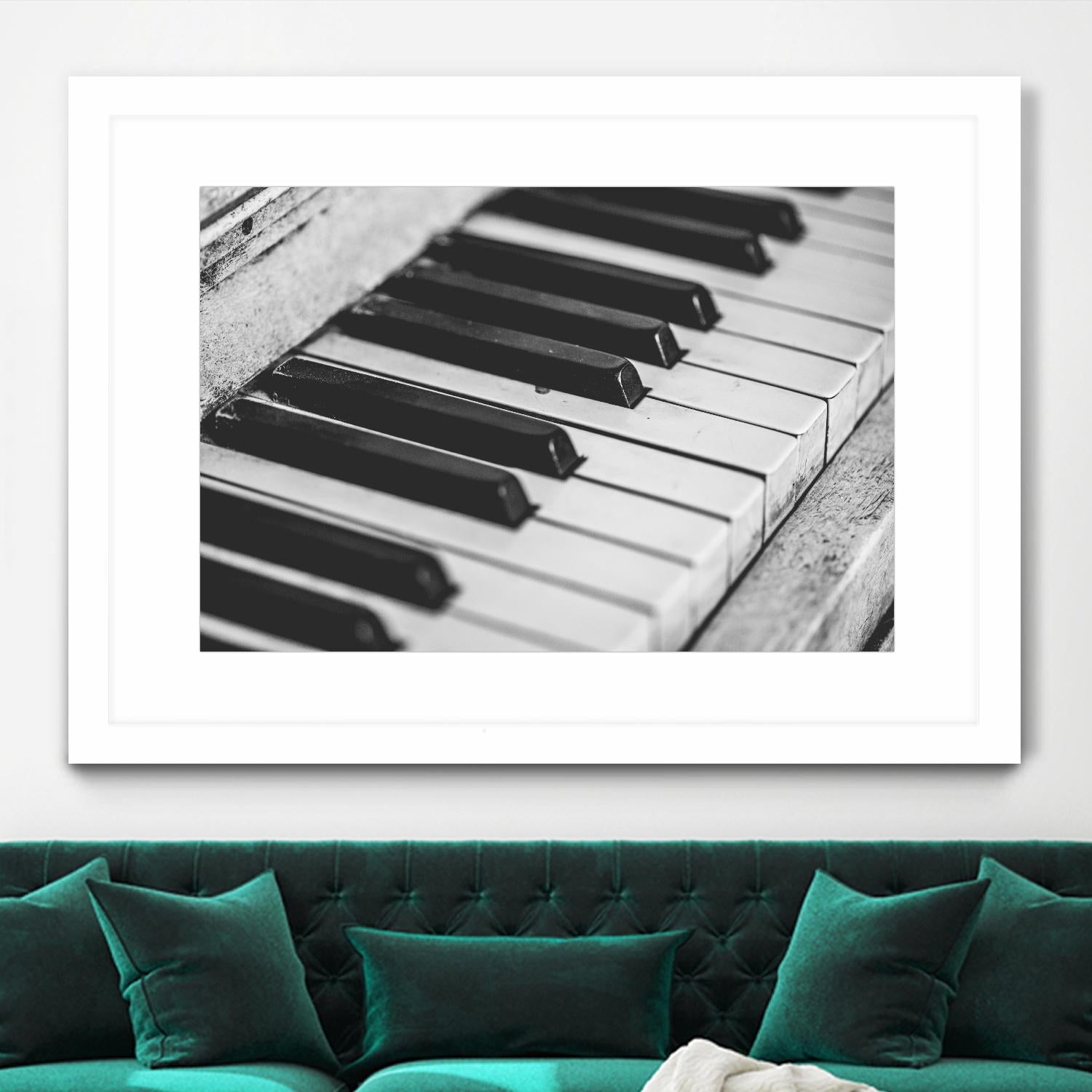 Vintage piano by Pexels on GIANT ART - white leisure