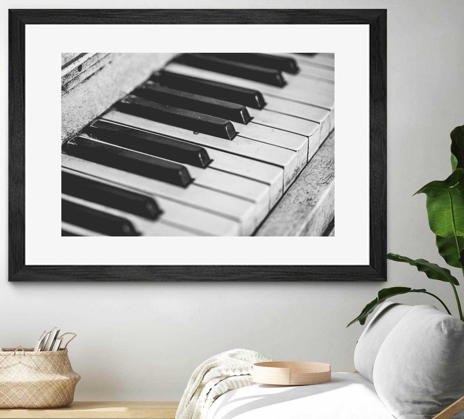 Vintage piano by Pexels on GIANT ART - white leisure